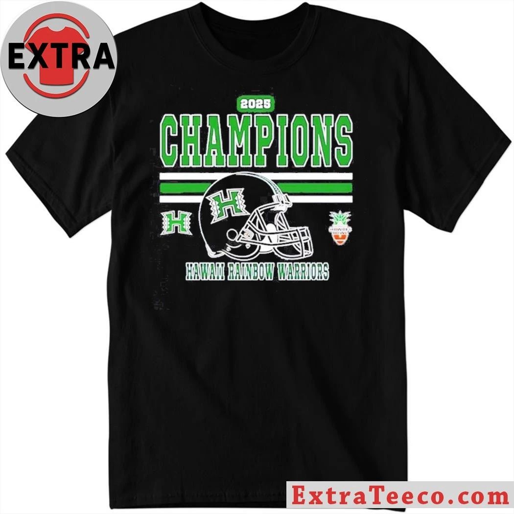 The Hawaii Rainbow Warriors won the 2025 Sheraton Hawaii Bowl with a score of 35-31 on December 24, 2025 Shirt