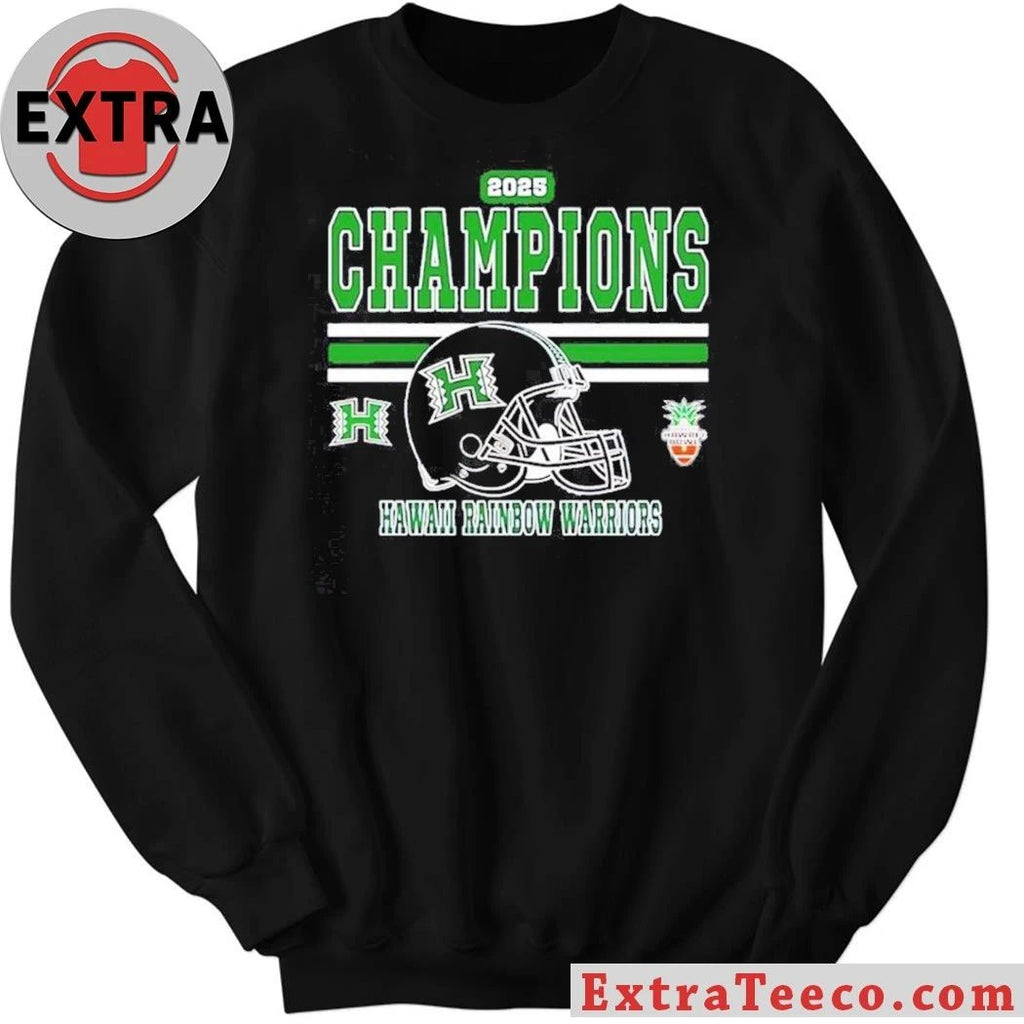 The Hawaii Rainbow Warriors won the 2025 Sheraton Hawaii Bowl with a score of 35-31 on December 24, 2025 Shirt