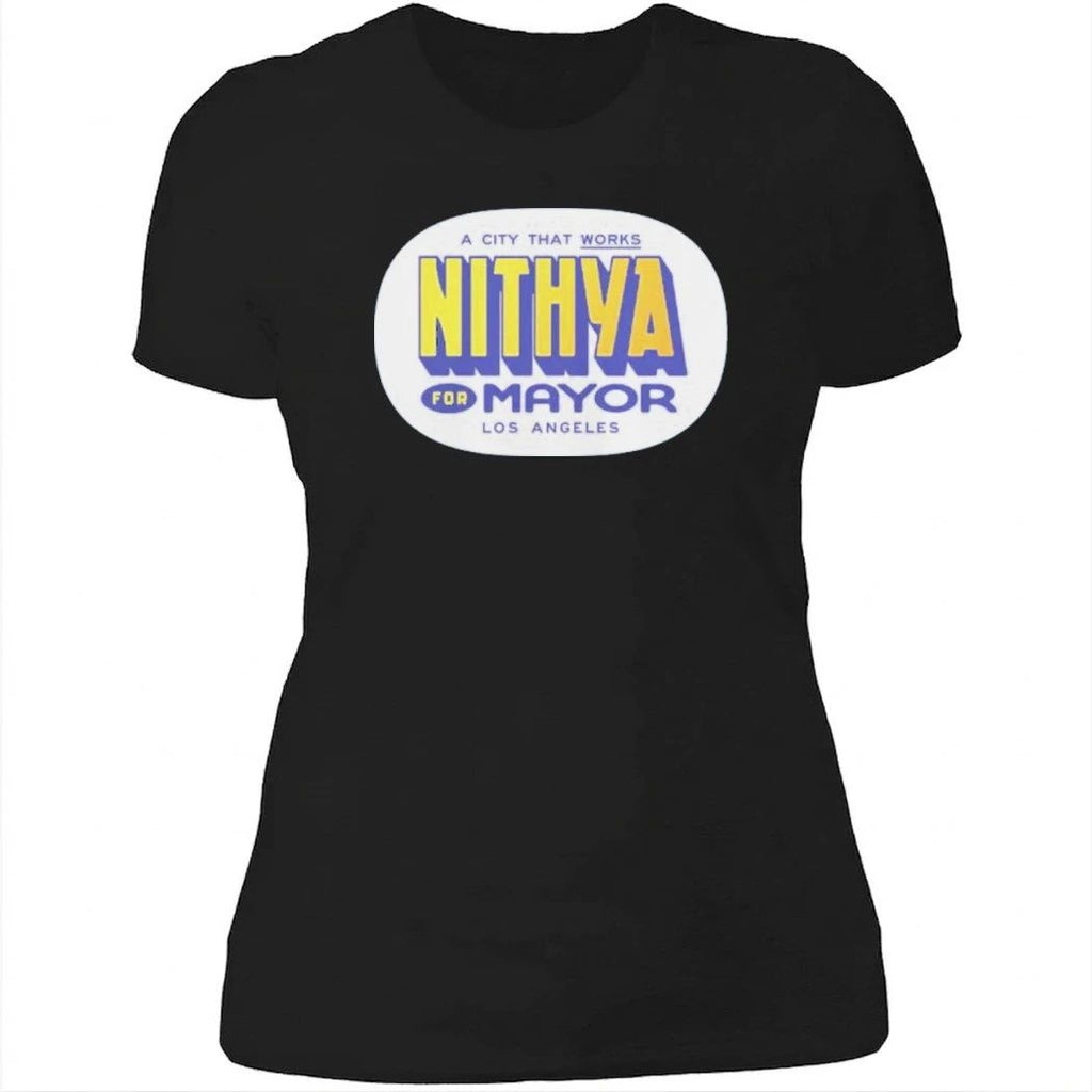 NIthya Raman For Mayor Los Angeles Garment-Dyed Shirt