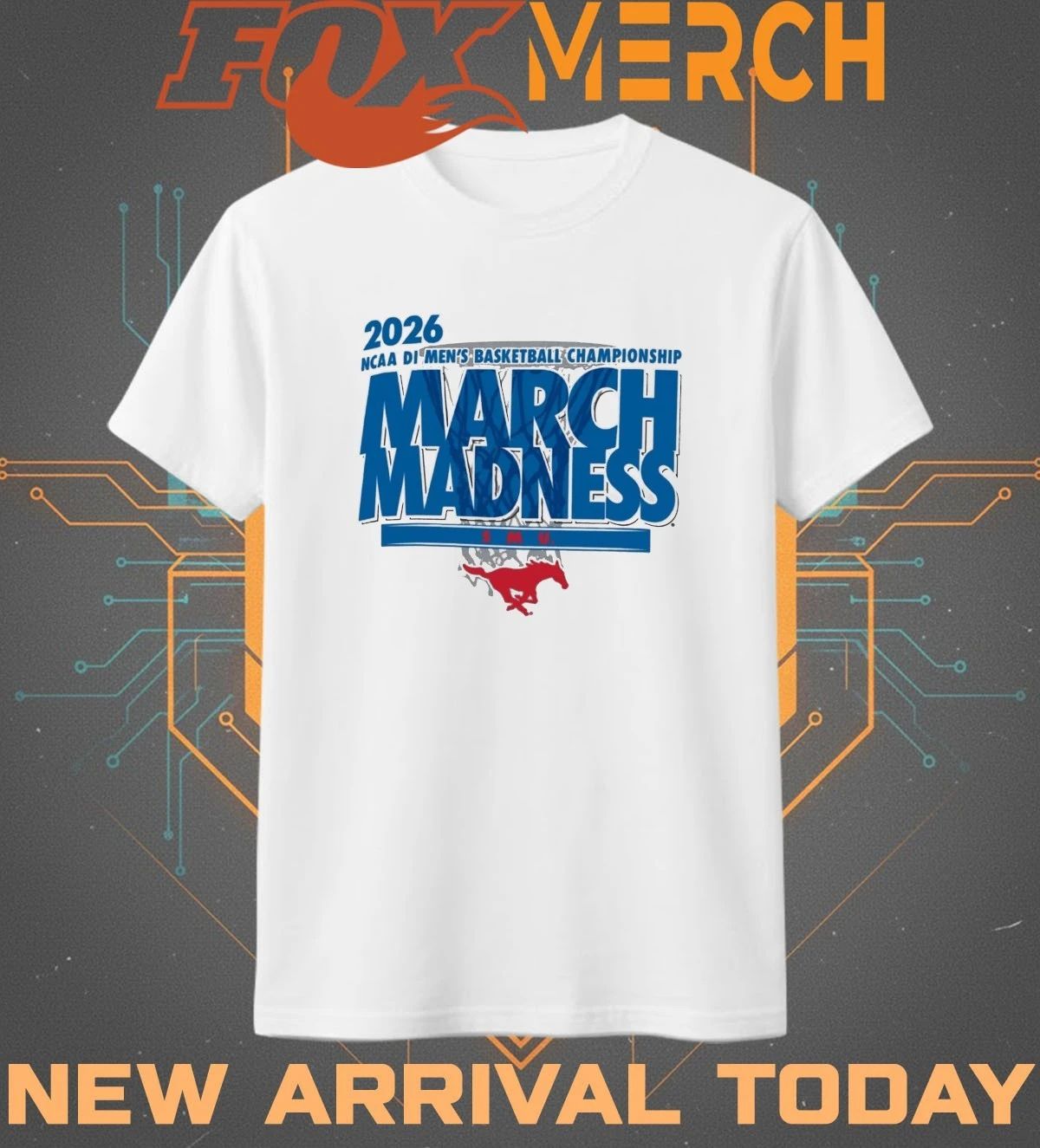 SMU Mustangs 2026 NCAA DI Men’s Basketball Championship March Madness shirt