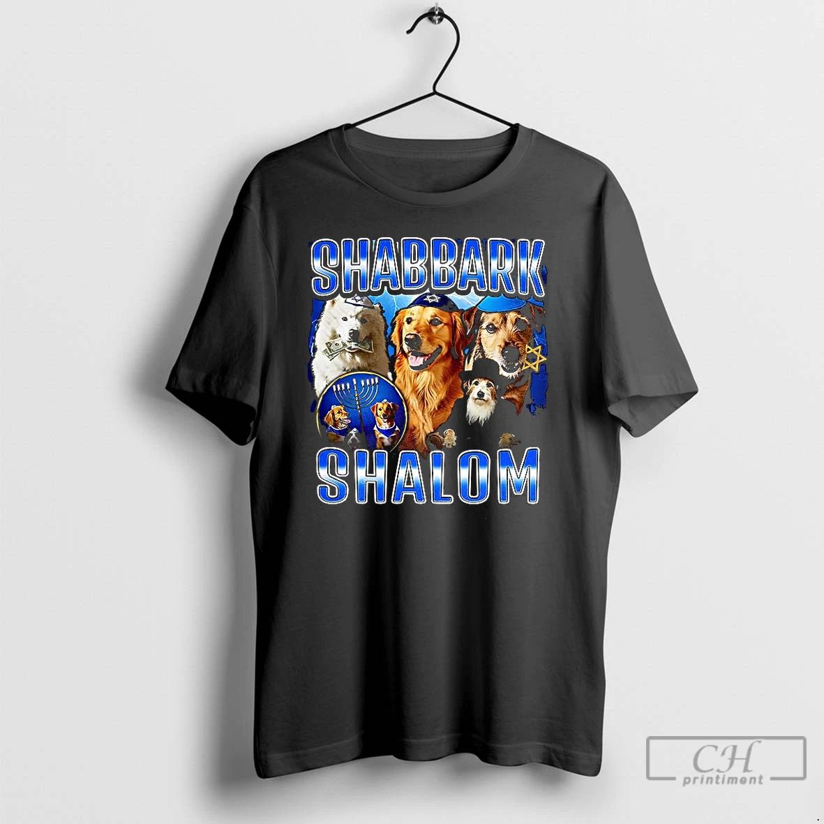 Premium Shabbark Shabbark Shalom Star Of David Dog Sarcastic T Shirts