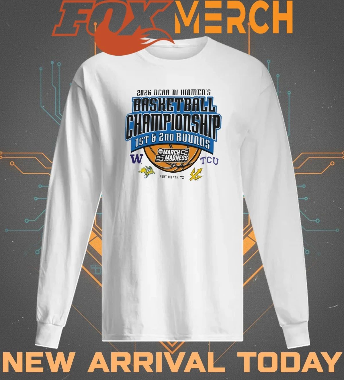 2026 NCAA DI Women’s Basketball Championship 1st & 2nd Rounds March Madness Fort Worth, TX t-shirt