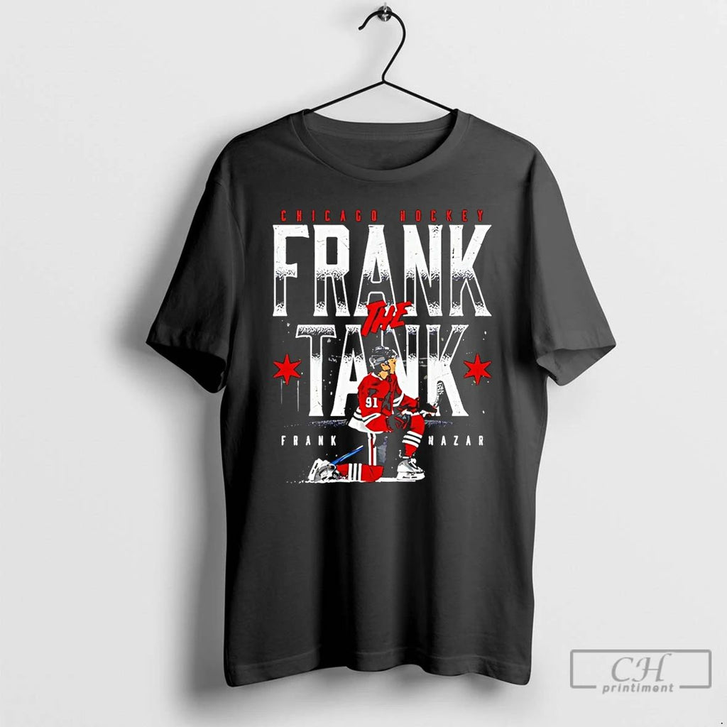 Premium Frank Nazar Chicago Hockey Frank The Tank Graphic T Shirts