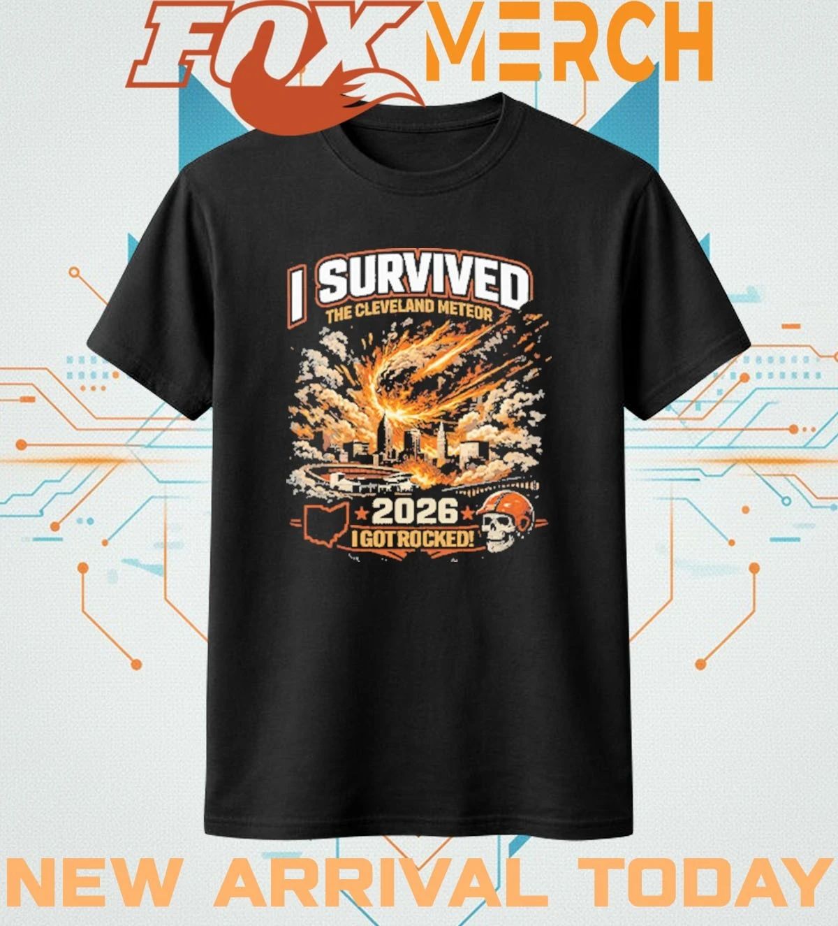 I Survived The Cleveland Meteor 2026 t-shirt