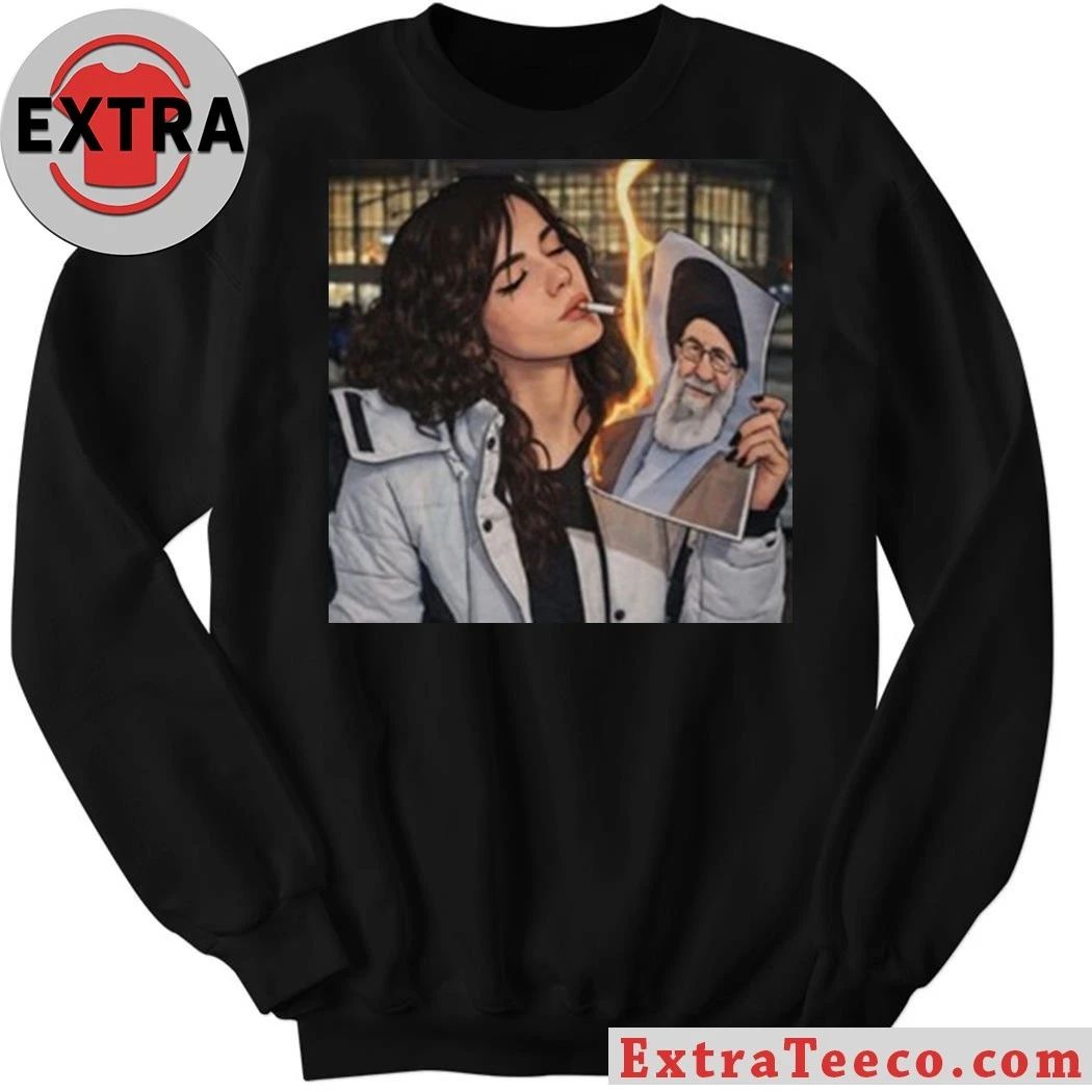 Khamenei In Ashes Cigarette Of Rebellion Iran Revolution Shirt