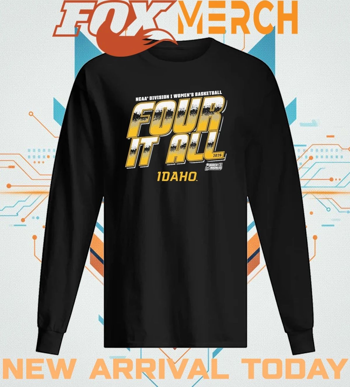 Idaho Vandals 2026 NCAA Division I Women’s Basketball Four It All t-shirt