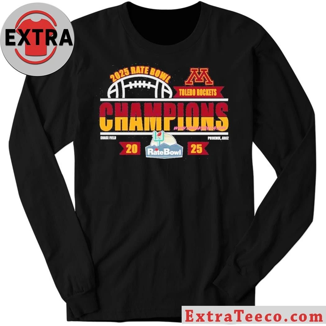 Original Celebrating the Minnesota Golden Gophers’ victory over the Toledo Rockets at the 2025 Rate Bowl Shirt