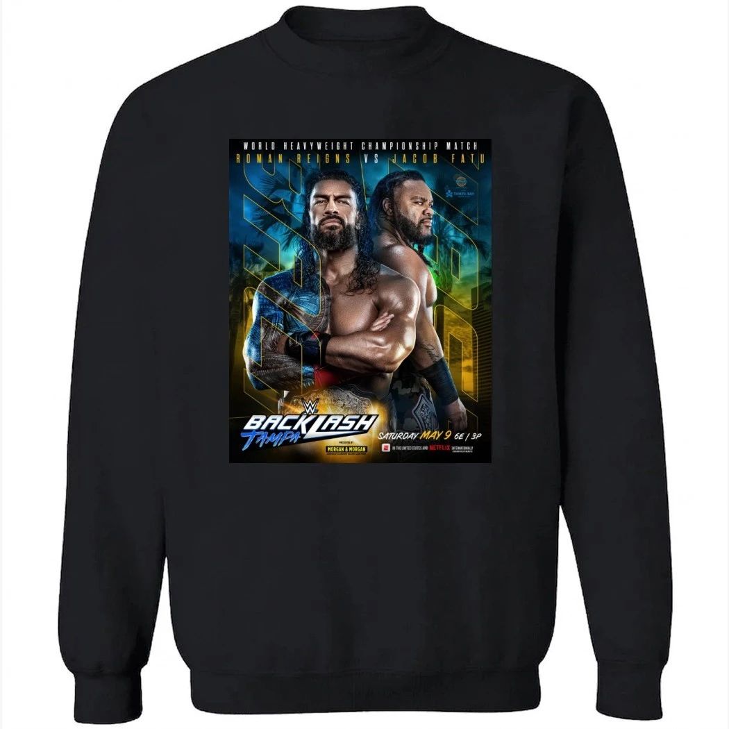 Roman Reigns Vs Jacob Fatu World Heavyweight Championship Match Poster Shirt