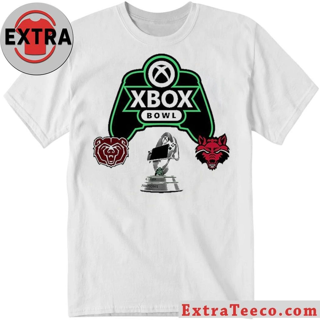 Xbox Bowl Arkansas State Red Wolves Versus Missouri State Bears Bowl Season College Football 2025 2026 Logo Shirt