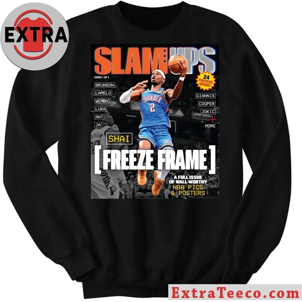SLAMUPs Freeze Frame Shai Gilgeous-Alexander of the Oklahoma City Thunder Shirt