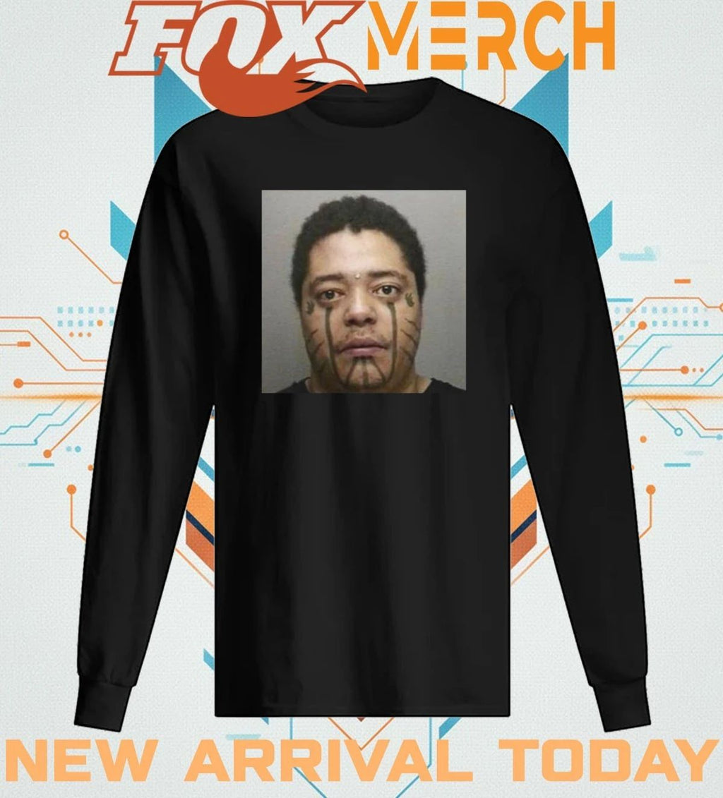 Diorvsyou wearing narcissist mugshot t-shirt