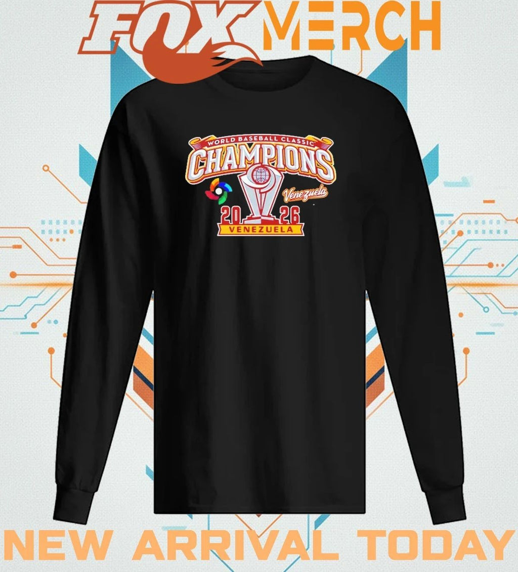 Venezuela Baseball World Baseball Classic 2026 Champions Trophy Cup t-shirt