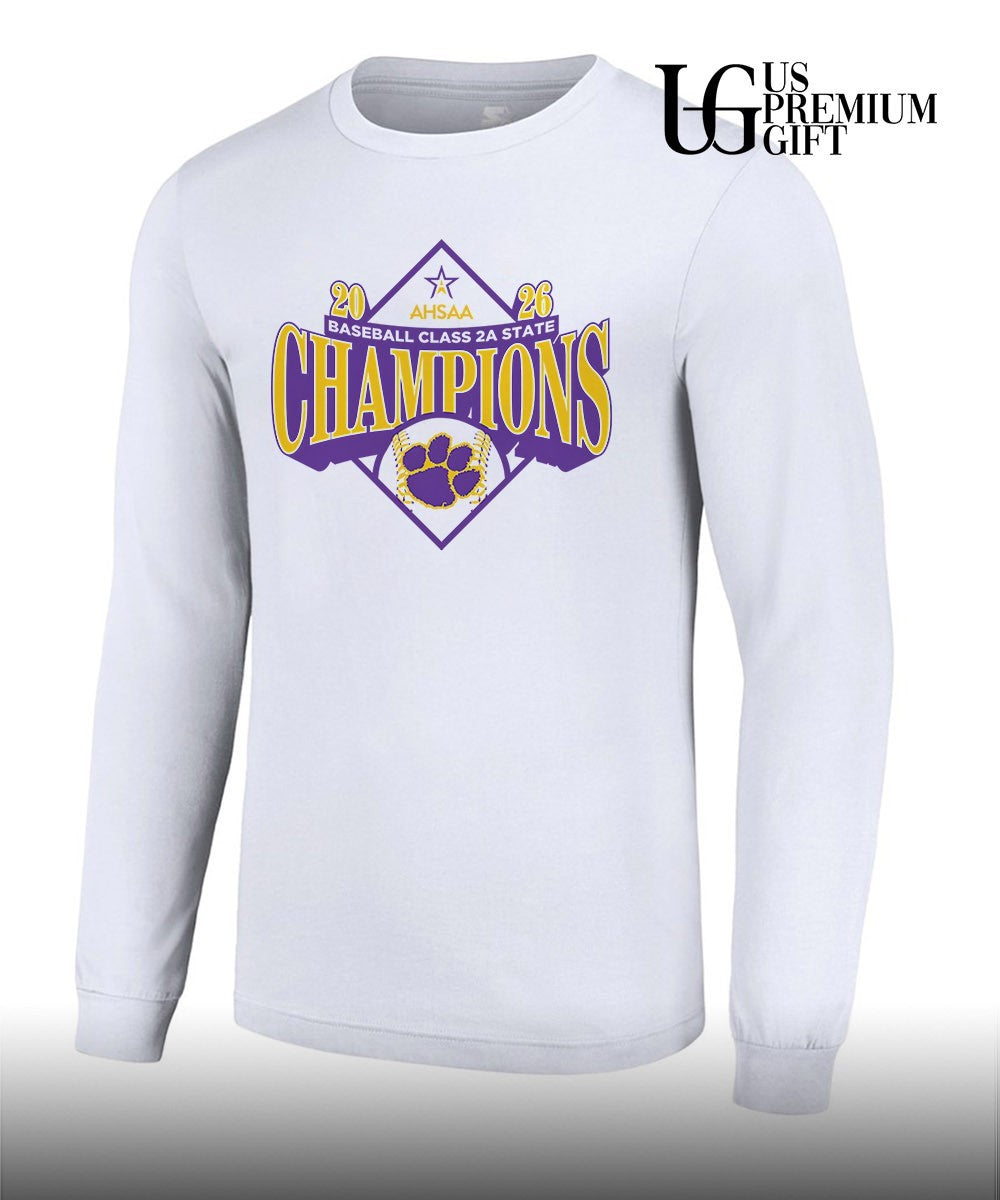 Ariton Purple Cats 2026 AHSAA baseball class 2A State Champions T-shirt